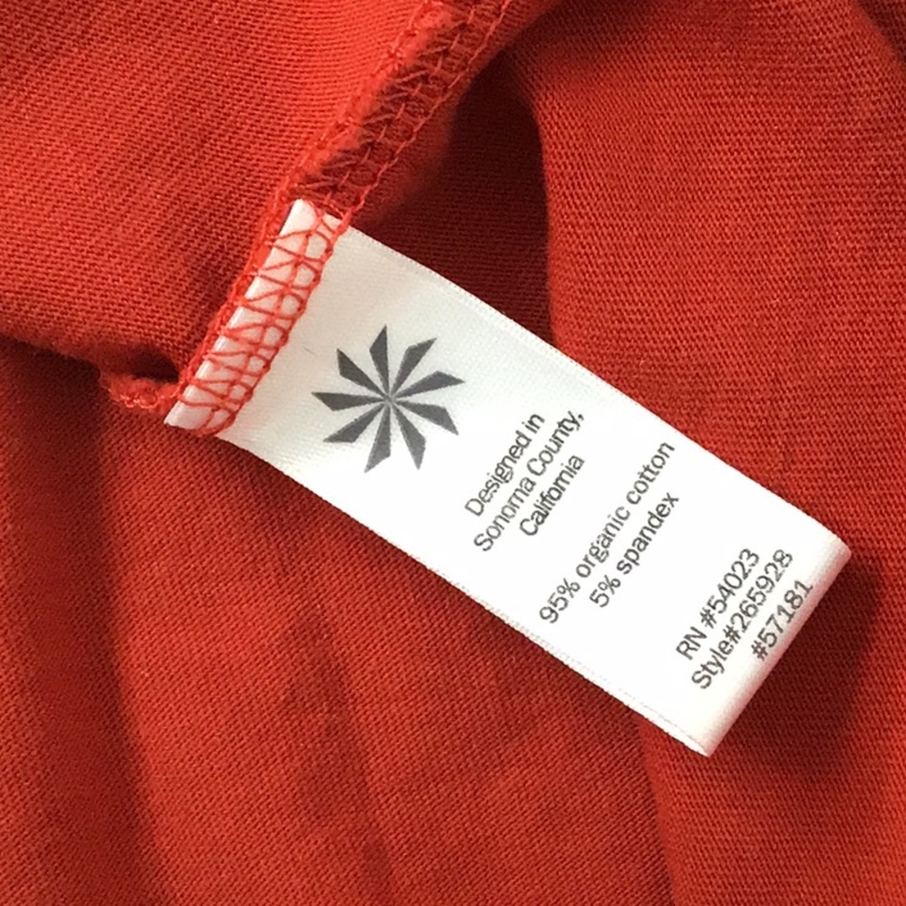 Athleta Sunburst Long Sleeve Dress, orange - Picture 5 of 6